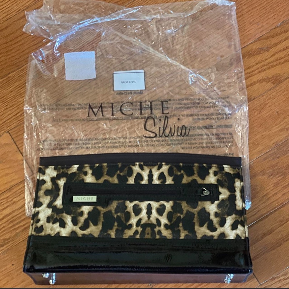 Miche Leopard Print Classic Shell with Black Trim - image 1